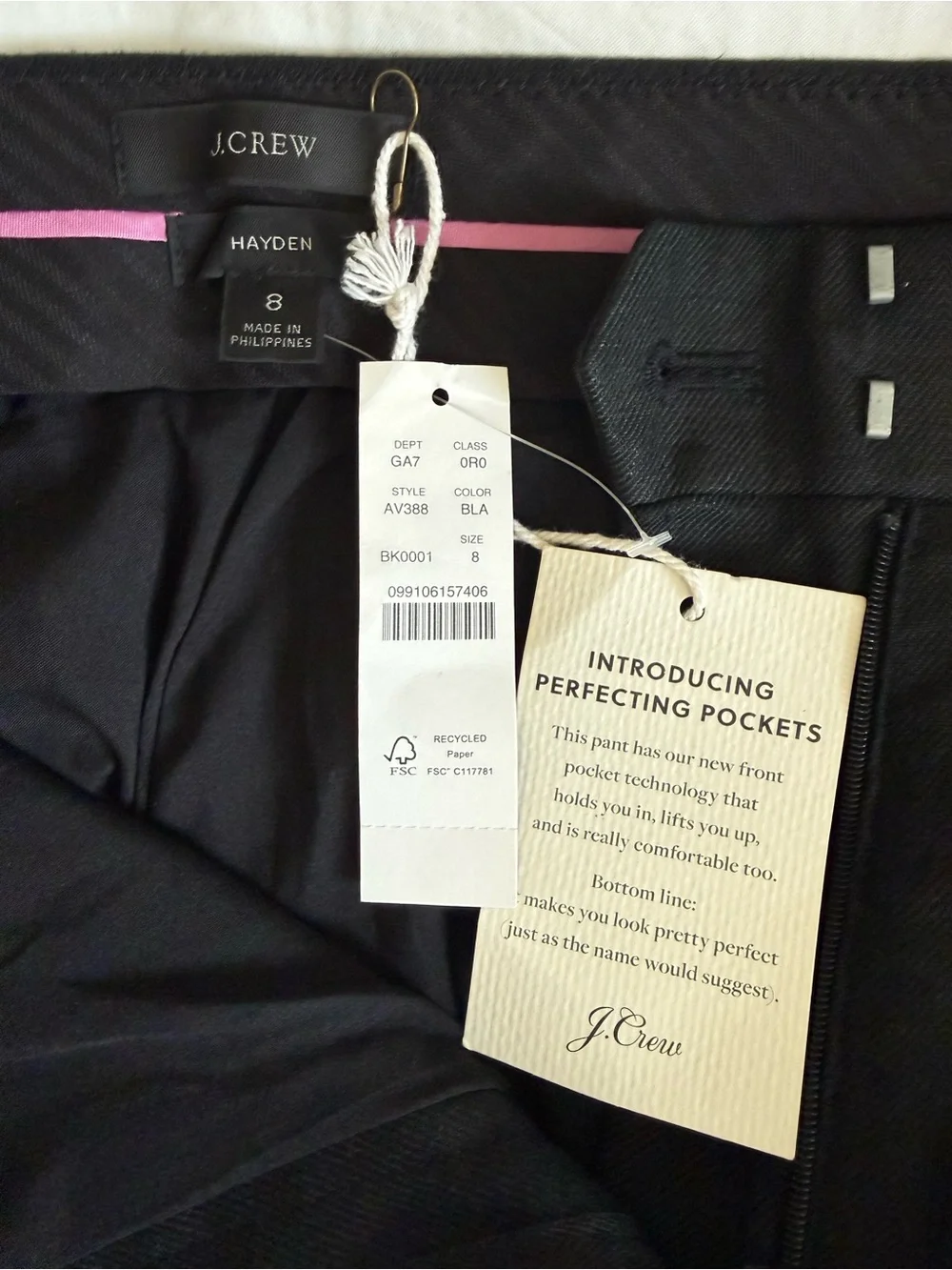 NWT J. Crew Black Hayden Cropped Flare Pants